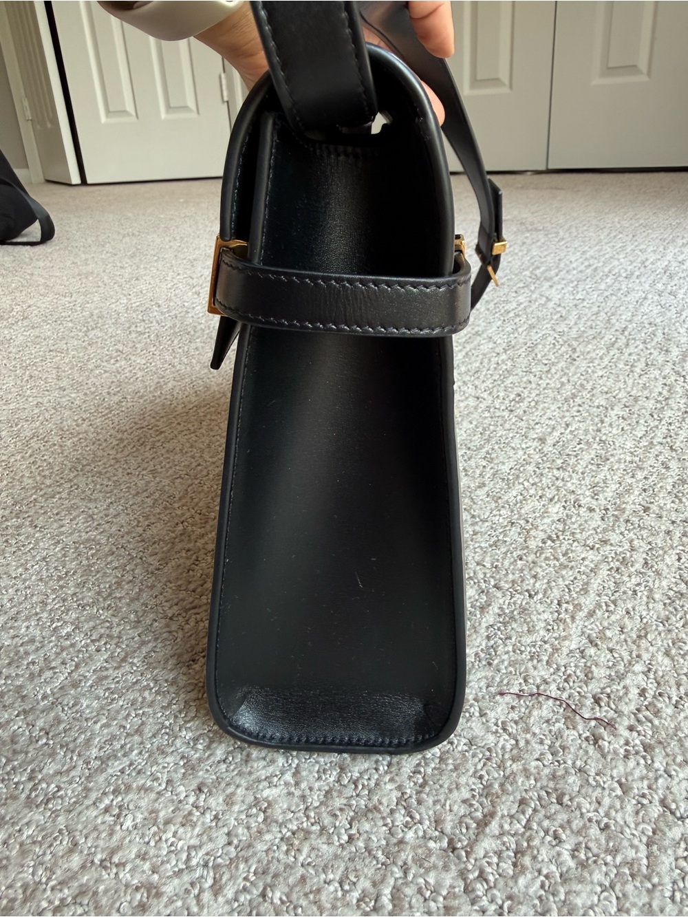 Saint Laurent Manhattan 2021 in black smooth leather with gold hardware - Picture 8 of 16